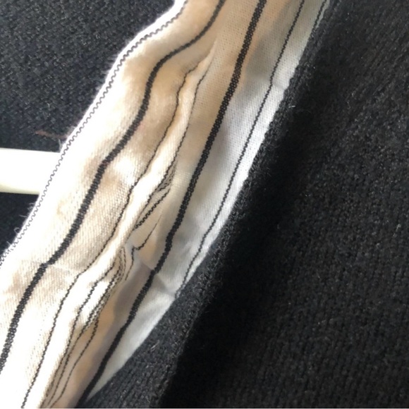 Worthington Sweater Women’s 90’s Faux Layered Black & White 3/4 Sleeve Sweater M - Picture 4 of 6